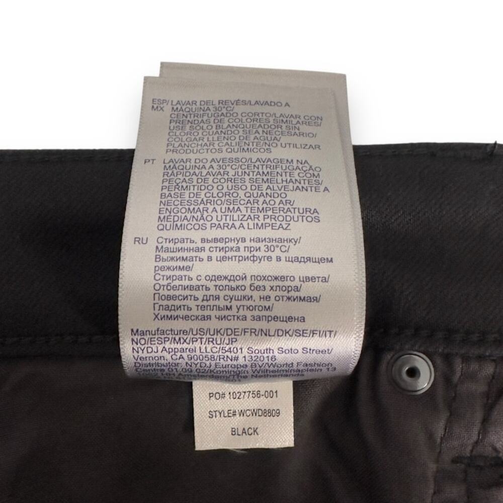 NYDJ NWT Women's Ellison High Rise Straight 31 Inseam Jeans Size 26W Black - Picture 12 of 13